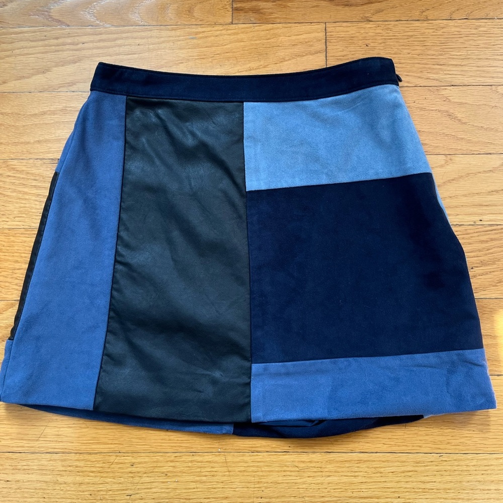 Abercrombie Faux Leather/Suede Mini Skirt